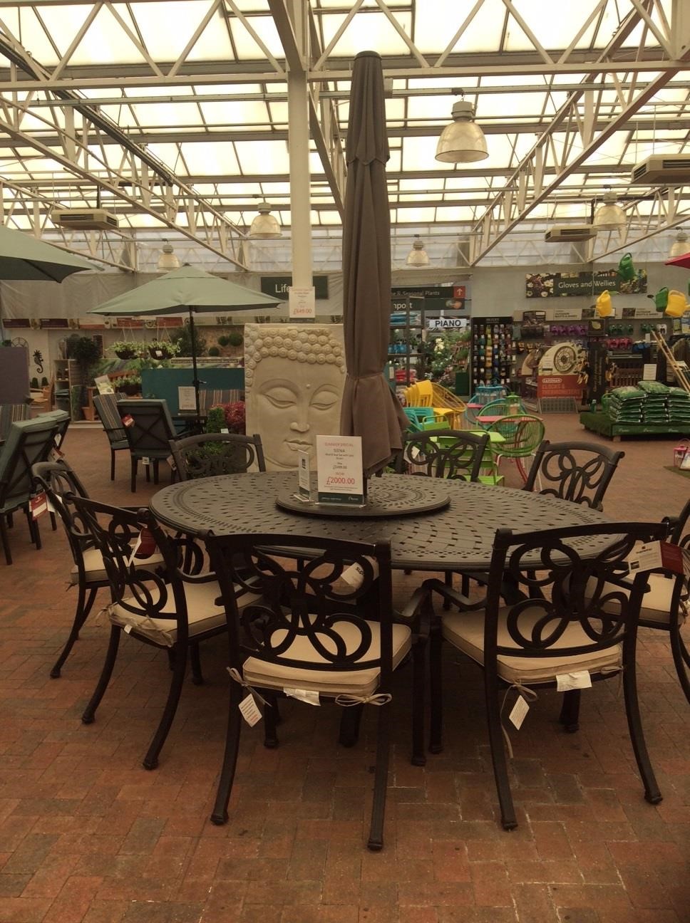 Formal Outdoor table and chairs - BBQ Sale at Burston Garden Centre