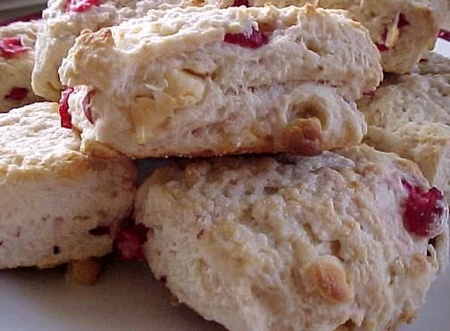 Scone of the Week - White chocolate and cranberry