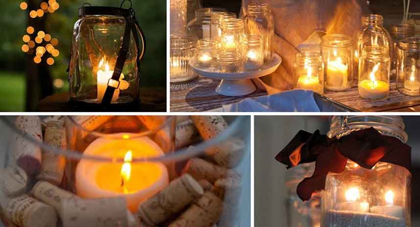 Autumn Candles Collage - Burston Garden Centre