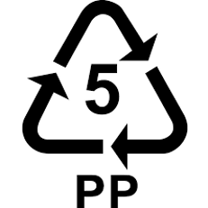 5 pp plastic symbol - recycling