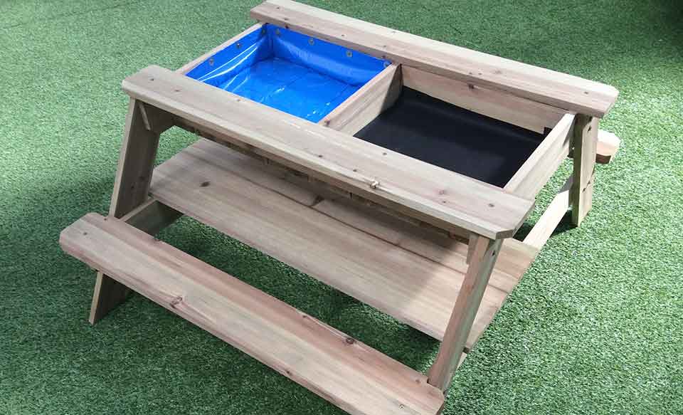 Surfside Wooden Sand & Water Picnic Table Surfside Wooden Sand & Water Picnic Table