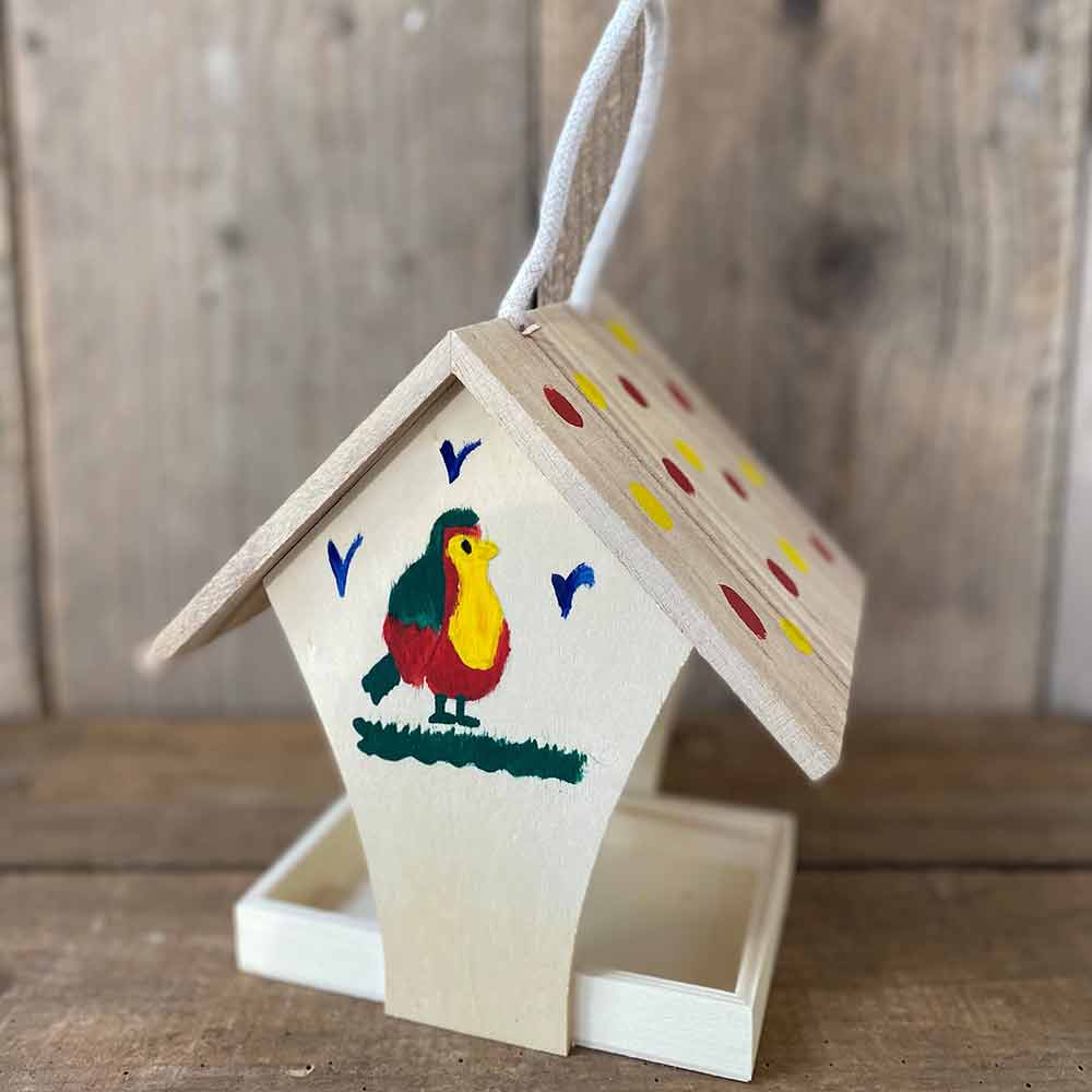 Paint a bird feeder with Burston Garden Centre