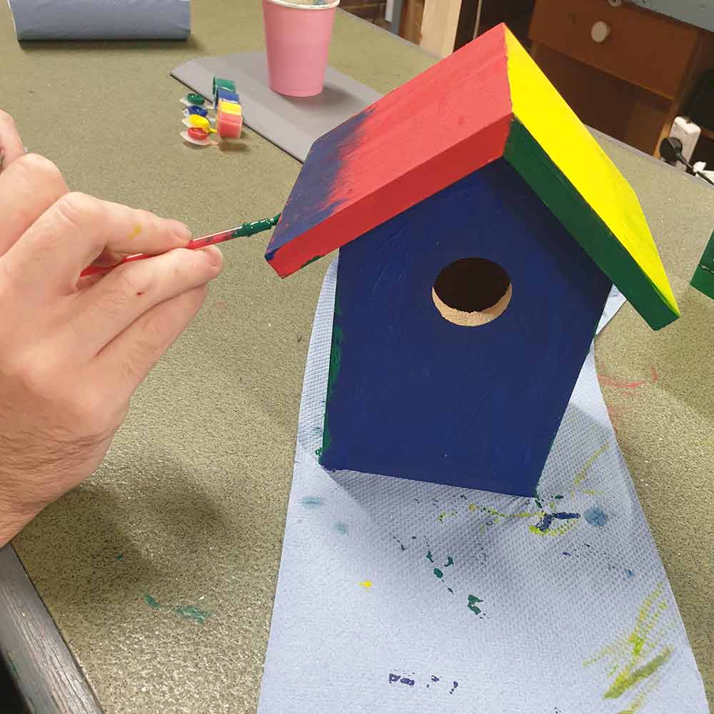 Paint a bird feeder with Burston Garden Centre Paint a bird feeder with Burston Garden Centre