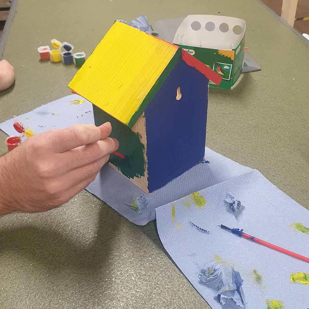 Paint a bird feeder with Burston Garden Centre Paint a bird feeder with Burston Garden Centre