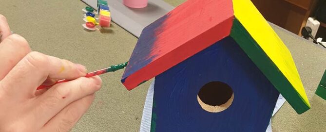 Paint a bird feeder with Burston Garden Centre