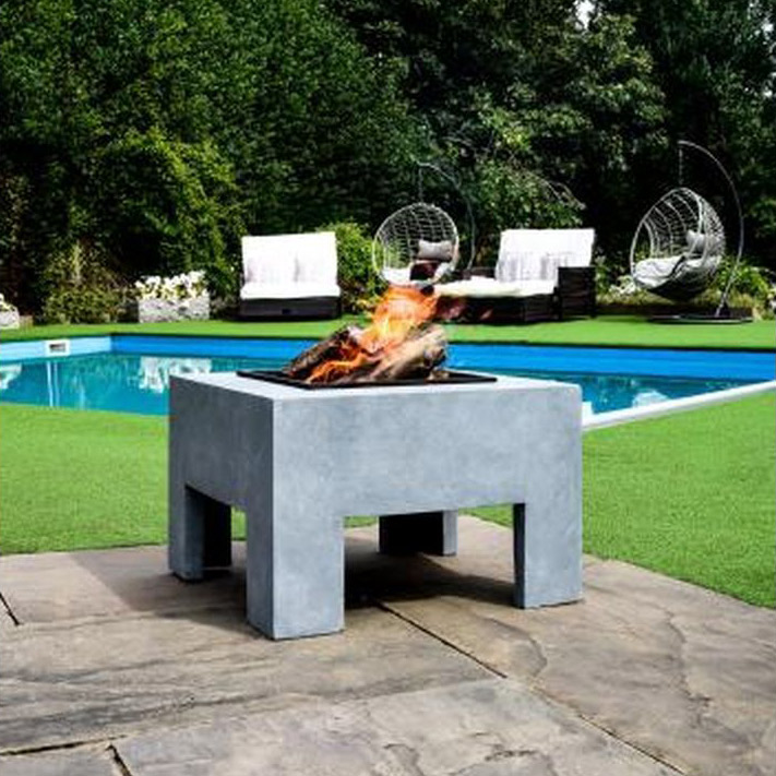 Ivyline Square Firepit Table in grey: £159.99