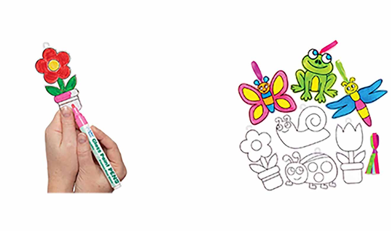 decorate-a-garden-suncatcher Easter Holiday Kids Activities at Burston Garden Centre